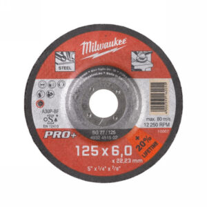 MILWAUKEE Tisztítókorong 125 x 6,0 x 22 mm