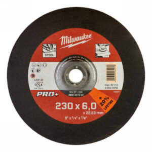 MILWAUKEE Tisztítókorong 230 x 6,0 x 22 mm SG27 PRO+
