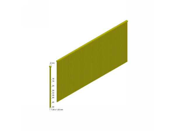 MILWAUKEE Fejnélküli szeg M18 FN18GS-hez 18G / 16 mm 0° galvanizált (10000 db)