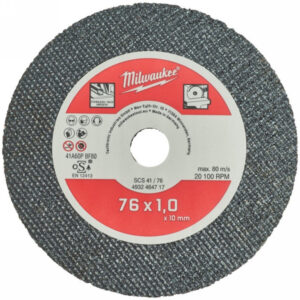 MILWAUKEE Vágókorong fémre 76 x 1,0 mm (5 db)