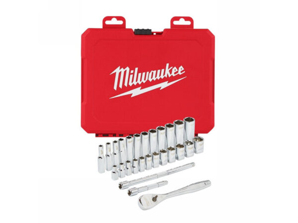 MILWAUKEE Dugókulcs készlet 28 részes 1/4" 5-15 mm