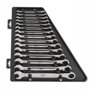 MILWAUKEE Racsnis csillag-villáskulcs készlet 15 részes 8-22 mm CrV MAX BITE™