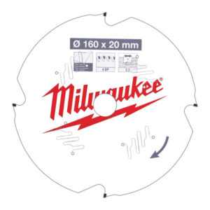 MILWAUKEE Fűrésztárcsa fíber cementhez 160 x 20 x 2,2 mm /4T D