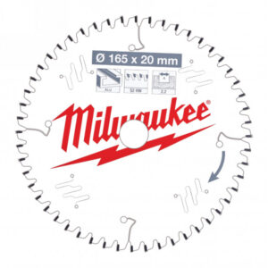 MILWAUKEE Fűrésztárcsa alumíniumhoz 165 x 20 x 2,2 mm / 52T TF NEG