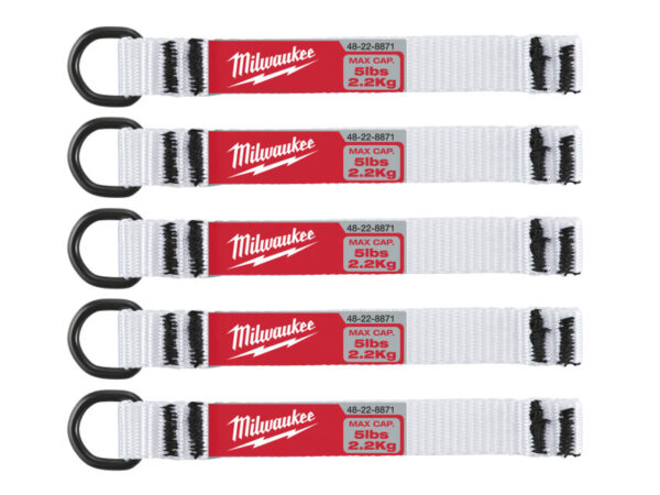 MILWAUKEE QUICK CONNECT Rögzítő szalag  2,25 kg-ig (5 db)