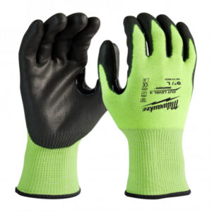 MILWAUKEE Munkavédelmi kesztyű vágásbiztos HI-VIS 4/C - L/9 nagykiszerelésű (144 pár)