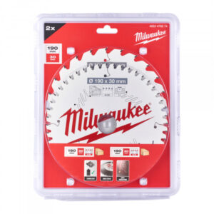 MILWAUKEE Fűrésztárcsa készlet fához 190 x 30 x 1,6 mm / 24T + 48T