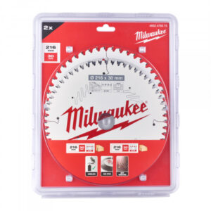 MILWAUKEE Fűrésztárcsa készlet fához 216 x 30 x 2,4 mm / 48T + 60T