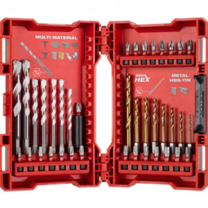 MILWAUKEE Univerzális fúrószár, bit és HSS TiN csigafúró készlet 39 részes 1/4" Hex