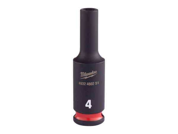 MILWAUKEE Gépi hosszú dugókulcs 1/4" 4 mm CrMo