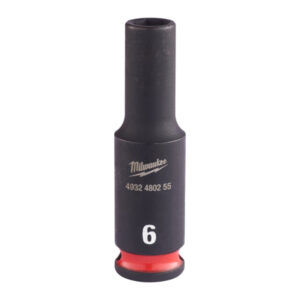 MILWAUKEE Gépi hosszú dugókulcs 1/4" 6 mm CrMo