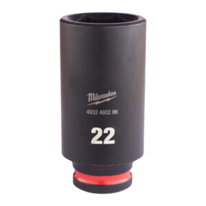 MILWAUKEE Gépi hosszú dugókulcs 3/8" 22 mm CrMo