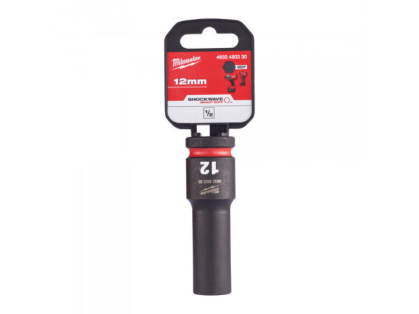 MILWAUKEE Gépi hosszú dugókulcs 1/2" 12 mm CrMo