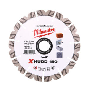 MILWAUKEE Gyémánt vágókorong 150 x 2,6 x 12 x 22,2 mm szegmentált XHUDD
