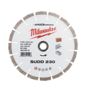 MILWAUKEE Gyémánt vágókorong 230 x 3,4 x 15 x 22,2 mm szegmentált SUDD