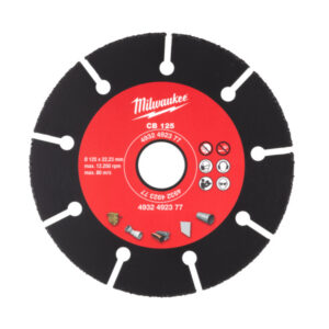 MILWAUKEE Karbid vágókorong 125 x 1,0 x 22,2 mm szegmentált