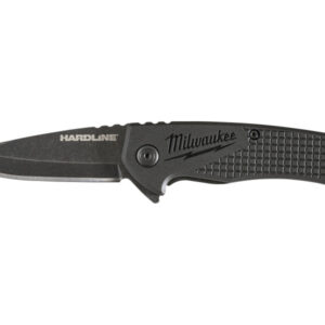 MILWAUKEE Összecsukható kés 64 mm, D2 acél, fekete HARDLINE™