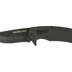 MILWAUKEE Összecsukható kés 89 mm, D2 acél, fekete HARDLINE™
