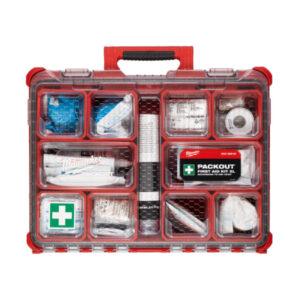 MILWAUKEE Elsősegély láda XL DIN 13157 PACKOUT™ kompatibilis (50 fő)