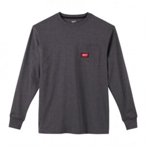 MILWAUKEE Hosszú ujjú póló szürke WTLSG-M WORKSKIN™