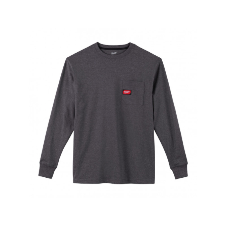 MILWAUKEE Hosszú ujjú póló szürke WTLSG-L WORKSKIN™