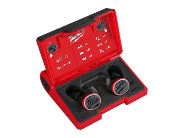 MILWAUKEE Újratölthető hallásvédő füldugók BLUETOOTH funkcióval L4 RLEPB-301 USB (3,0 Ah/4,0V)