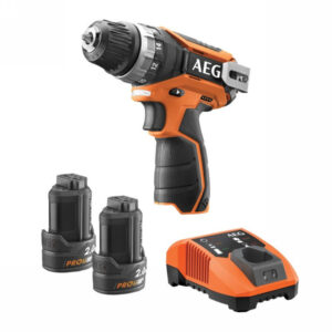 AEG Akkus fúrócsavarozó BS 12C2 Li 202C (sz.komp,2seb.) (2 x 2,0 Ah akku + töltő + koffer)