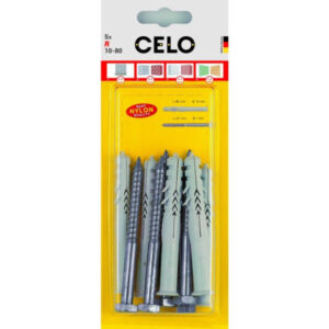 CELO Műanyag dübel csavarral R 10-80 TX (5 db)