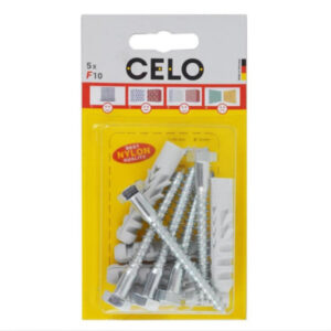 CELO NF 10 szárnyas dübel + 7 x 65 hatlapfejű csavar (5 db)