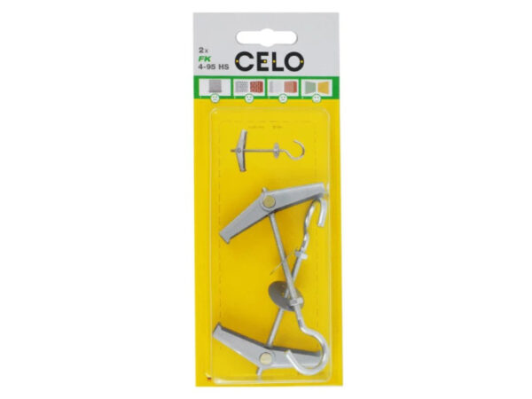 CELO rugós billenő ék M4 x 100 kampóval (2 db)