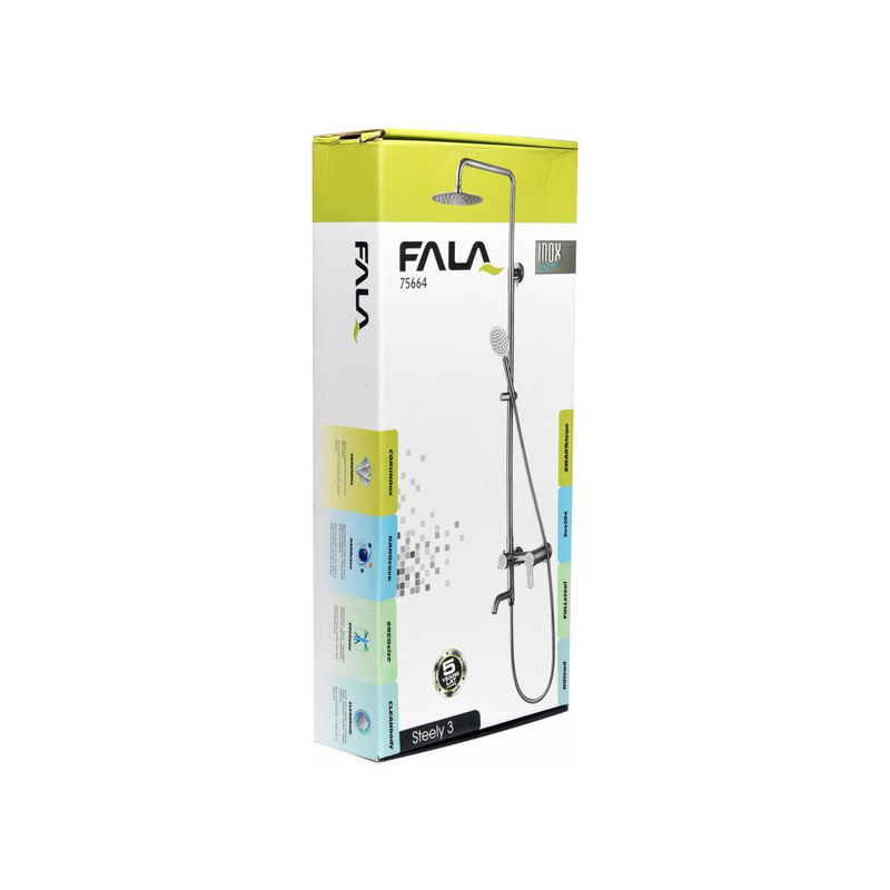FALA Zuhanyoszlop inox Steely3