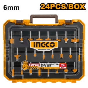 INGCO Felsőmaró készlet 24 részes 6 mm