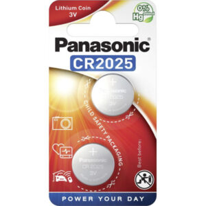 PANASONIC CR2025 lítium gombelem 3 V (2 db)