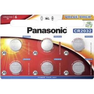 PANASONIC CR2032 lítium gombelem 3 V (6 db)
