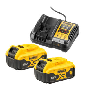 DEWALT XR Akkumulátor és töltő szett 18 V (2 x 5 Ah akku) DCB1104P2