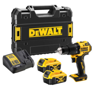 DEWALT Akkus ütvefúró-csavarozó 18 V szénkefe nélküli (2 x 5,0 Ah akku + töltő + TSTAK) DCD709P2T