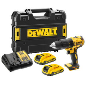 DEWALT Akkus ütvefúró-csavarozó 18 V szénkefe nélküli (2 x 2,0 Ah akku + töltő + TSTAK) DCD778D2T