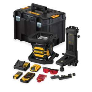 DEWALT Akkus forgólézer 18 V (piros) (1 x 2,0 Ah akku + töltő + TSTAK) DCE080D1RS