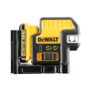 DEWALT Akkus keresztvonalas lézer szett 18 V (zöld) (1 x 2,0 Ah akku + töltő) DCE0822D1G