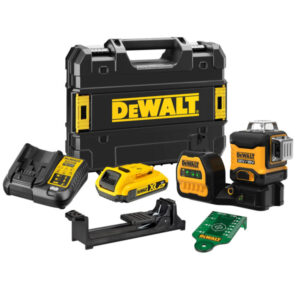 DEWALT Akkus keresztlézer 3 × 360° 12-18 V (zöld) (1 x 2,0 Ah akku + töltő) DCE089D1G18