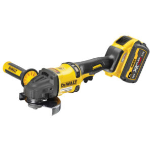 DEWALT Akkus sarokcsiszoló 125 mm 54 V szénkefe nélküli (2 x 6,0 Ah akku + töltő)DCG418T2