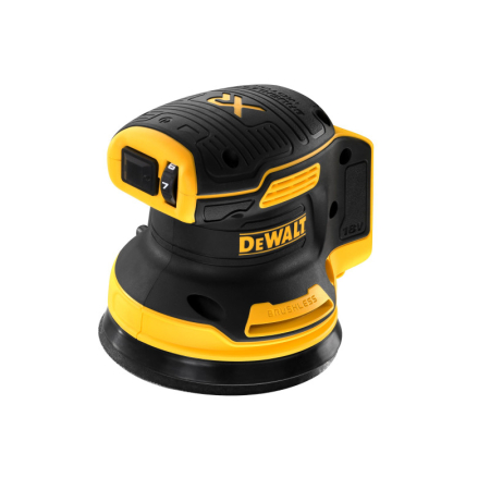 DEWALT Akkus excenter csiszoló 125mm 18 V szénkefe nélküli (Akku + töltő nélkül, koffer) DCW210NT