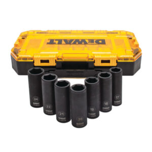 DEWALT Gépi hosszú dugókulcs készlet 7 részes 1/2" (17-24 mm)
