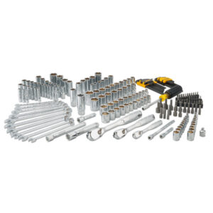 DEWALT Szerszámkészlet 205 részes metrikus/colos, rövid/hosszú 1/4" + 3/8" + 1/2"