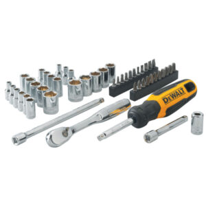 DEWALT Bithegy és dugókulcs készlet 50 részes 1/4"