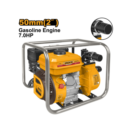 INGCO Benzines vízszivattyú 2" 208 cm3 7 LE 550 liter/óra