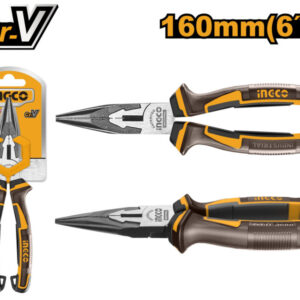 INGCO Hosszúcsőrű fogó 160 mm CrV