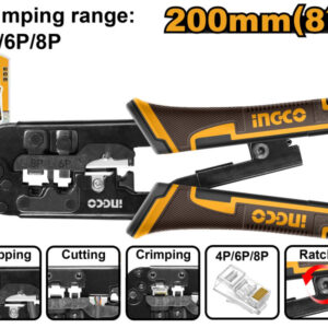 INGCO Krimpelő fogó 200 mm