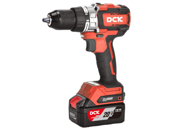 DCK Akkus ütvefúró-csavarozó 160 Nm 20V (2 x 5,0 Ah akku + töltő)