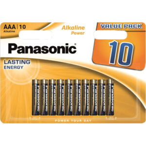 PANASONIC AAA/mikro tartós alkáli elem 1,5 V (10 bl/cs)